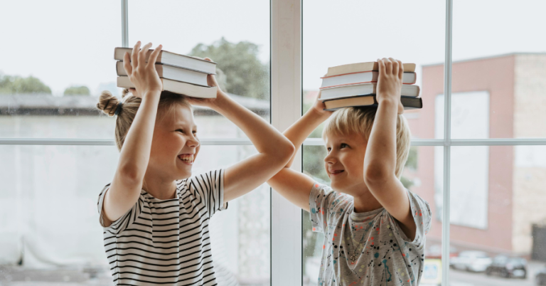 Back to School Children with Books